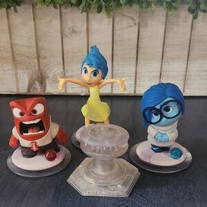 Disney Infinity 3.0 Inside Out Character Figurine Set - Joy, Anger, and Sadness